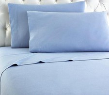 NEW Shavel Micro Flannel Sheet Set, Twin, Wedgewood