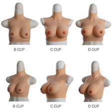 Poitrine transexuelle en silicone B-D Cup pour travesti Draq Queen