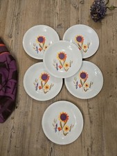 6 ASSIETTES DESSERT PORCELAINE