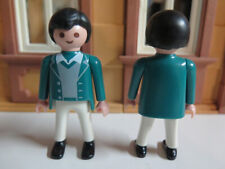 Père famille homme chev noirs grande maison moderne contemporaine PLAYMOBIL 3965