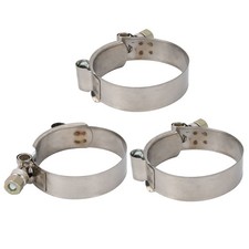 3pcs 56mm-64mm Acier Inox T-Bolt Collier filtre pompe à essence plomberie