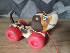 CHIEN A TIRER FISHER PRICE LITTLE SNOOPY JOUET BOIS