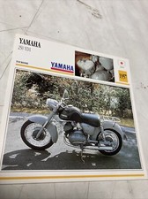 Yamaha 250 YD1 1957 fiche carte moto de collection Atlas Japon