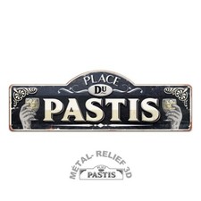 Plaque métal PASTIS -