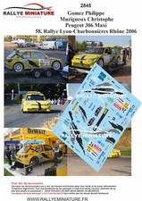 DECALS 1/18 REF 2845 PEUGEOT