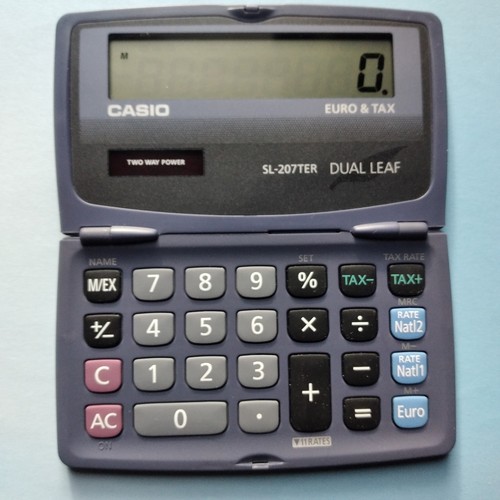 Calculatrice casio 207ter - casio, sl-207ter