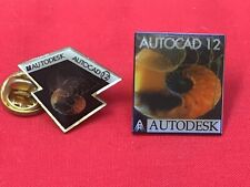 pins AUTODAC 12 AUTODESK logiciel DAO dessin assiste / ordinateur 1982 MICROSOFT