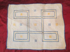 ancien napperon broderie