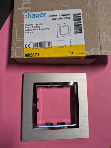 Hager kallysta wk871 - hager, plaque