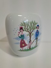 Vase Rosenthal Raymond Peynet "Les Amoureux" en céramique émaillée
