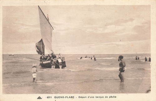 Quend plage barque peche - plage, de