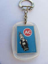 Porte clef "AC - bougies automobiles" vintage, garage , années 60