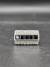 Bague Tank Art Déco Argent