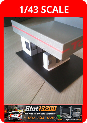 Station essence diorama - station, 1/43