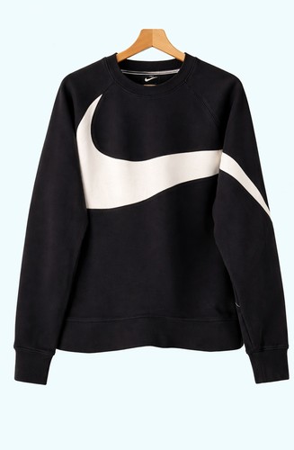 Sweat nike big swoosh - swoosh, noir