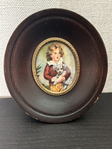 Miniature cadre bois ancien