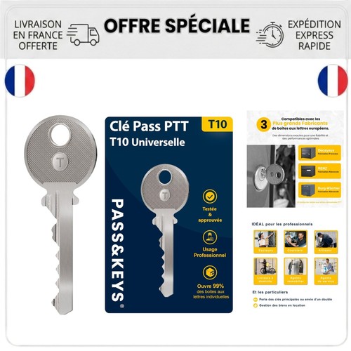 Clé passe partout ptt t10 - clé,