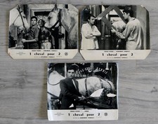 1 CHEVAL POUR 2 (1961) Roger Pierre & Jean-Marc Thibault, Robert Dhéry  3 photos