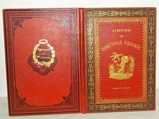 LIVRE ANCIEN AVENTURES de ROBINSON CRUSOE librairie Hatier COLLECTION