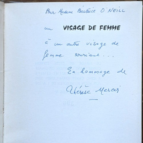 Visage femme thérèse - de, de