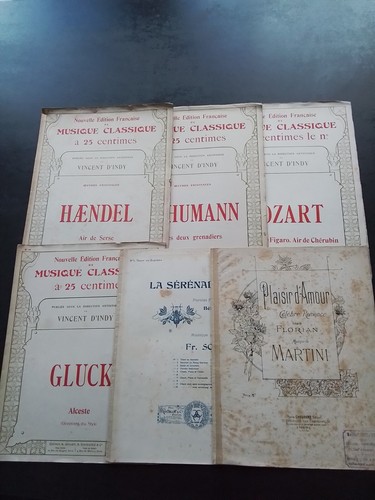 Lot partitions anciennes - 6,