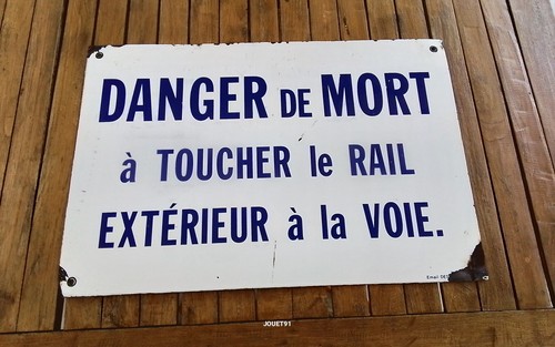 Vintage ancien panneau - panneau, sncf