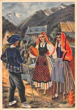 CPA ILLUSTRATEUR / HOMUALK / BIGORRE / JEUNE GENS DANS LA VALLEE