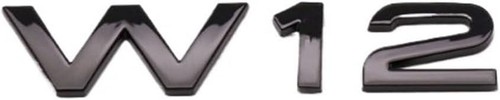 Abs noir w12 lettres - noir, logo