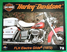 FASICULE HARLEY DAVIDSON ALTAYA N° 72 :" FLH electra glide ( 1972 )  tbe