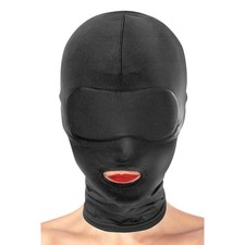Cagoule BDSM noire en Spandex