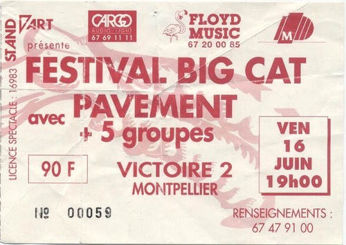 Ticket concert pavement - pavement,