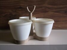 TUPPERWARE Serviteur Aperitif Trio 3 Pots  Condiments   Vintage