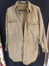 WW2 15TH US AIR FORCE OD WOOL  CHEMISE MOUTARDE MASTER SERGENT DATED UNIFORME