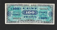 Billet de banque 100 francs 1944/45