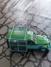 Citroën 2 CV AK 350 fourgonnette vitrier 1/43 Eligor  verte et bleue