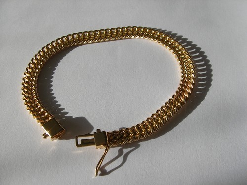 Bracelet plaqué maille - bracelet, or