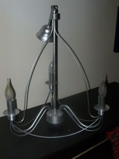 LUSTRE /CHANDELIER  Plafond – 3 Clair Antique Argent Lustre