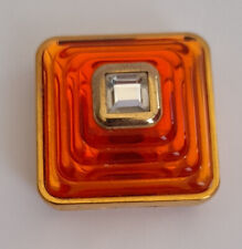 PARFUMS LANCOME  CONCRETE PARFUM SOLIDE  TRESOR EN METAL DORE ET CABOCHON