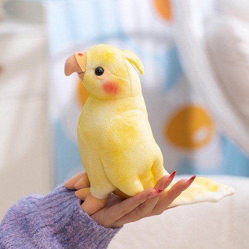 Perroquet peluche jaune - en,