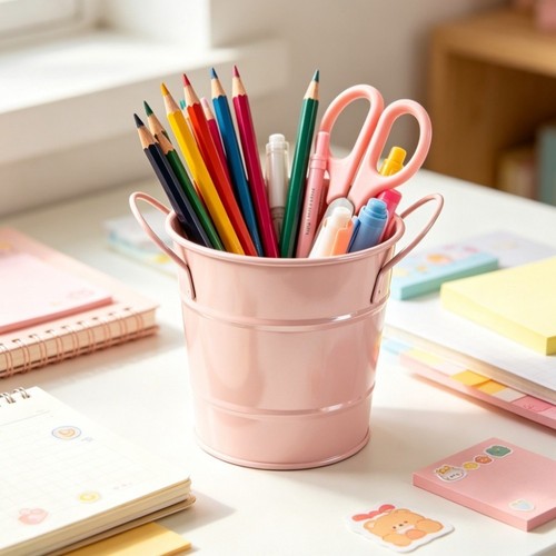 Porte crayons métal - porte-crayons, en