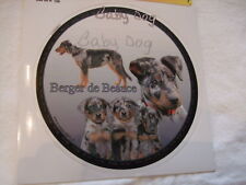 1 autocollant - motif chien Chiot BEAUCERON ARLEQUIN