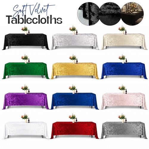 Nappe rectangulaire velours - rectangulaire, en