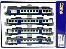 Os.kar 2076 Échelle Ho Set Autorail Ale 582 pour Trains Régionaux FS 4 Pièces