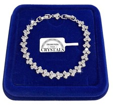 Bracelet Tennis Fleurs Acier