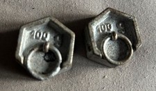 lot de 2 anciens poids (100 gr