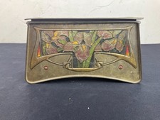 Boîte biscuits OLIBET tôle lithographiée gaufrée ,Exposition Universelle 1900