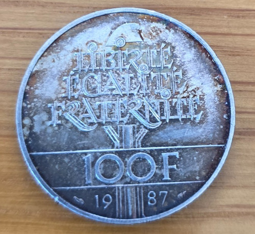 Pièce 100 francs argent