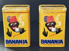 BANANIA: 2 anciennes boites CAFE et PATES - Le tirailleur d'Hervé MORVAN