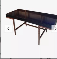 Bureau Peek-a-book Victor Navy par Roberto Lazzeroni laqué bleu marine