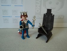 PLAYMOBIL vintage médiéval château roi trône sceptre épée set 3331-A de 1975